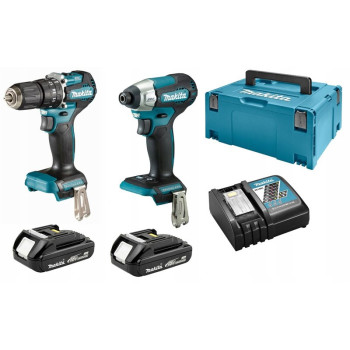 MAKITA DLX2414AJ WKRĘTARKA DHP487 DTD157 2x2,0Ah