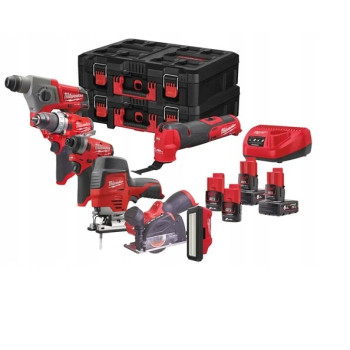 MILWAUKEE M12FPP7A-624P ZESTAW ELEKTRONARZĘDZI 12V