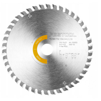 TARCZA PILARSKA FESTOOL 160x1,8x20mm 42Z 205553