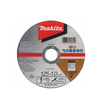 TARCZA TNĄCA EXTRA CIENKA MAKITA E-03040 125x1x22