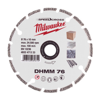 TARCZA DIAMENTOWA DHMM 76MM MILWAUKEE 4932471333