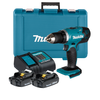 MAKITA DDF453SYE Wiertarko-wkrętarka 2x1,5Ah + DC18SD + WALIZKA