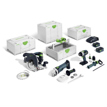 FESTOOL 578025 HKC 55/TPC 18/AGC 18/TB M137 Zestaw ciesielski 2x5,0Ah+SCA16