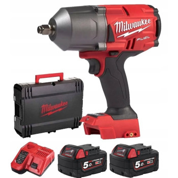 MILWAUKEE M18FHIWF12 KLUCZ UDAROWY AKUMULATOROWY 2X5,0 AH 1898NM ŁADOWARKA WALIZKA