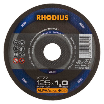 RHODIUS TARCZA STALOWA DO CIĘCIA XT77 125X1.0