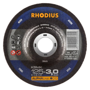 RHODIUS TARCZA DO CIĘCIA KSMK 125X3.0