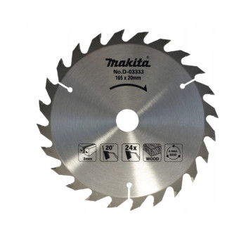 TARCZA TNĄCA MAKITA D-03333 165x20mm 24Z DO DREWNA