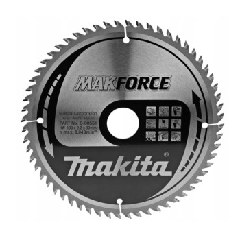 TARCZA TNĄCA MAKITA B-08551 MAKFORCE 190x30MM 60Z DO DREWNA