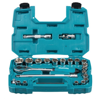 ZESTAW NASADEK + KLUCZ Z GRZECHOTKĄ 1/2" MAKITA B-65589