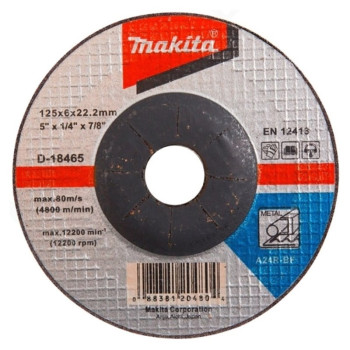 MAKITA D-18465 TARCZA SZLIFIERSKA 125x6mm DO METALU