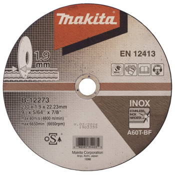 MAKITA B-12273 TARCZA TNĄCA DO STALI 230x1,9mm