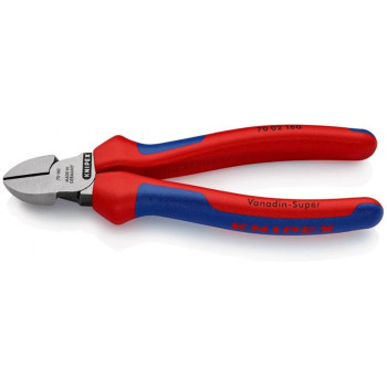 KNIPEX 70 02 160 SZCZYPCE TNĄCE BOCZNE FOSFORANOWANE CZARNE 160MM