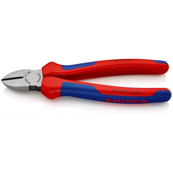 KNIPEX 70 02 180 SZCZYPCE TNĄCE BOCZNE FOSFORANOWANE CZARNE 160MM