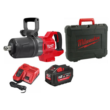 MILWAUKEE M18ONEFHIWF1DS-121C KLUCZ UDAROWY 2711Nm + 1x12,0 Ah + ŁADOWARKA