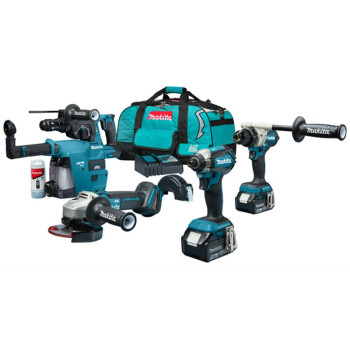 MAKITA DLX4155TX1 ZESTAW COMBO 5 NARZĘDZI 2xAKU