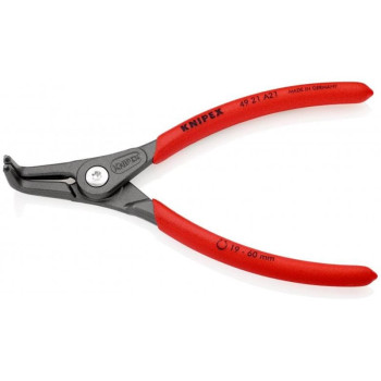 KNIPEX Szypce zakrzywione do pierścieni osadczych na sprężynie 19-60mm(165mm) 49 21 A21